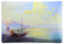 The Bay of Naples in the early morning after Ivan Aivazovsky